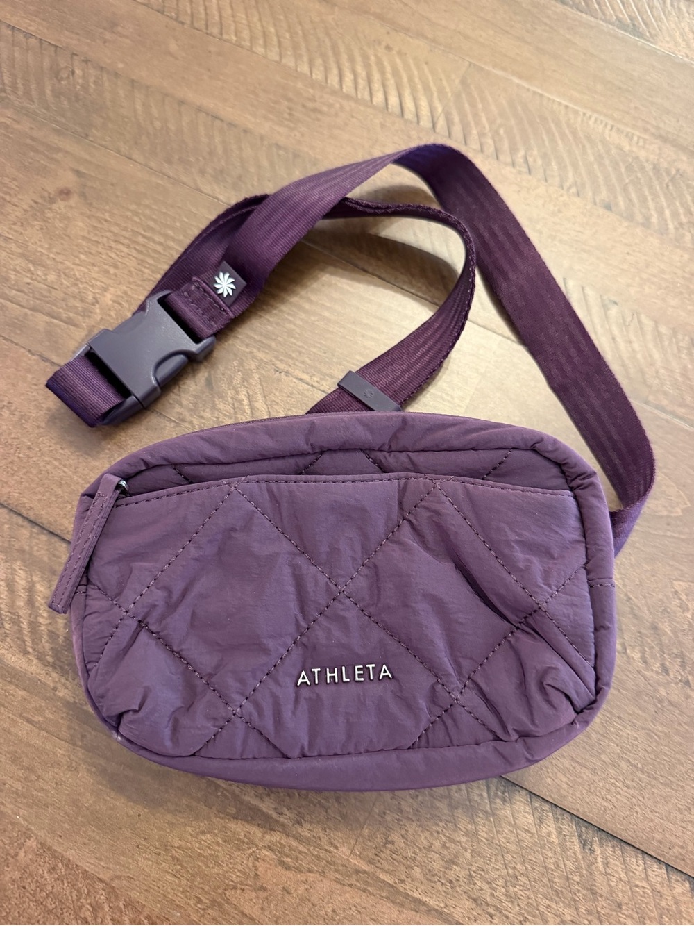Athleta Quilted Plum Small Belt Bag